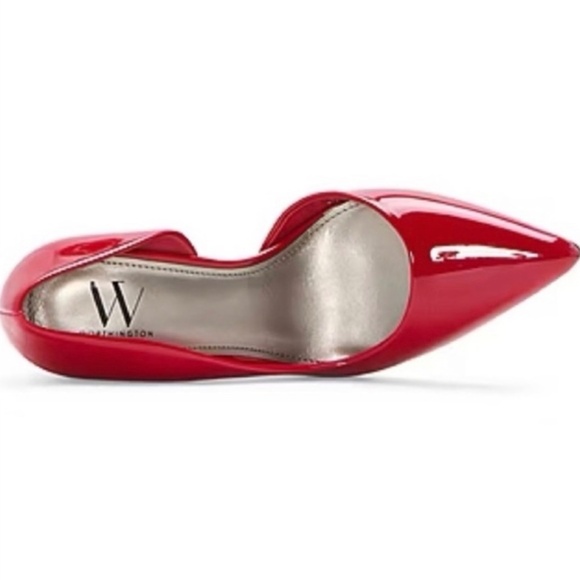 ✨ Worthington Lucien Women’s Pointed Closed Toe Stiletto Heel Pumps ✨ Size 7 Red - Picture 2 of 13